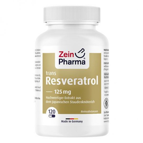 Пищевая добавка с ресвератролом RESVERATROL 125 Caps 120 шт Zein Pharma Пищевая добавка с ресвератролом RESVERATROL 125 Caps 120 шт Zein Pharma